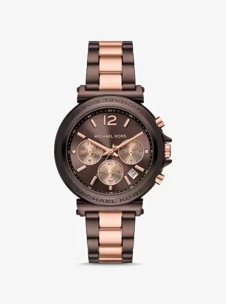 Oversized Maren Two-Tone Watch