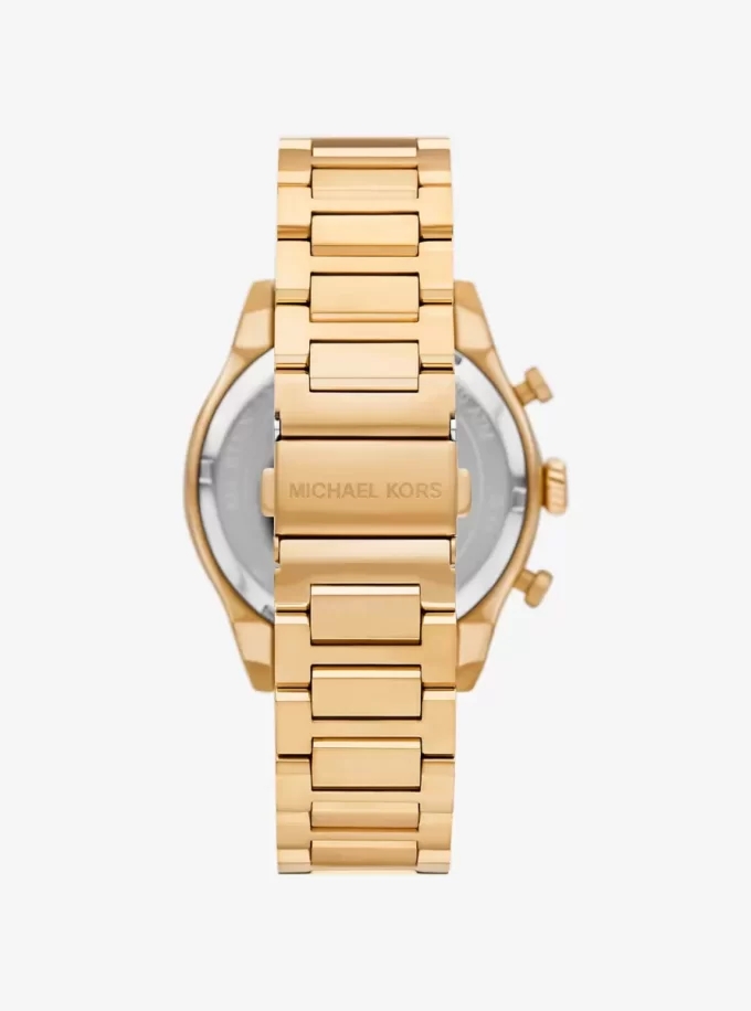 Oversized Panorama Gold-Tone Watch