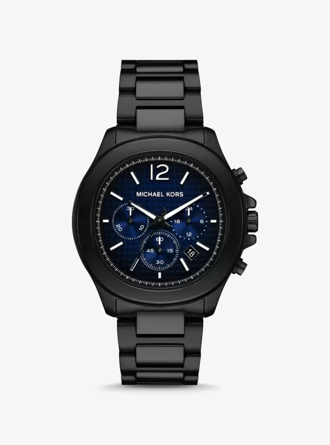 Oversized Sage Black-Tone Watch Oversized Sage Black-Tone Watch