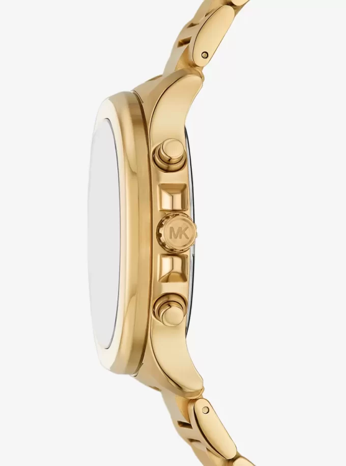 Oversized Sage Gold-Tone Watch