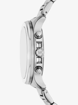 Oversized Sage Silver-Tone Watch