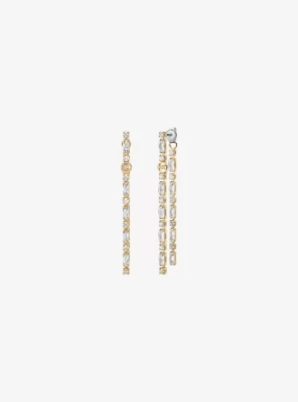 Pavé Baguette Drop Earrings