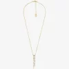 Pavé Baguette Drop Necklace