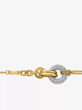 Pavé Interlocking Hoop Bracelet