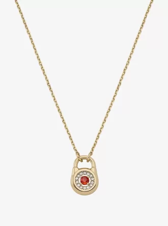 Pavé Lock Necklace