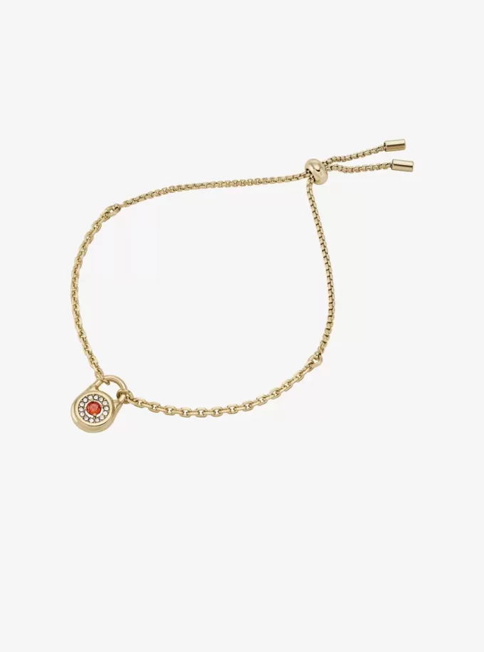 Pavé Lock Slider Bracelet