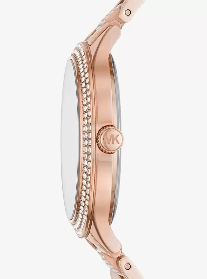 Pavé Rose Gold-Tone Watch Pavé Rose Gold-Tone Watch