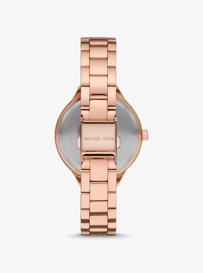 Pavé Rose Gold-Tone Watch Pavé Rose Gold-Tone Watch