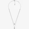 Precious Metal-Plated Double Layered Necklace
