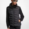 Quilted Nylon and Knit Jacket