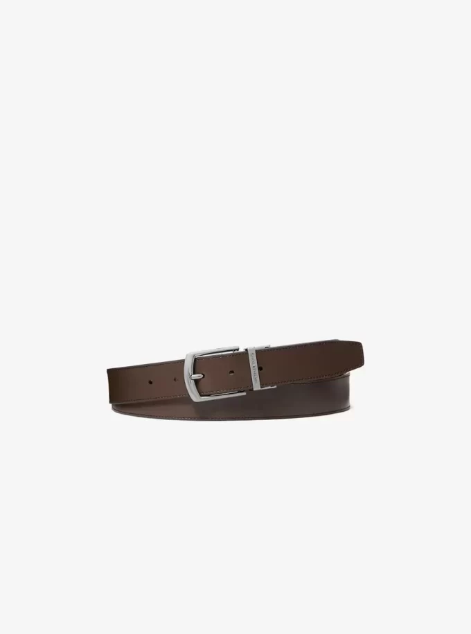 Reversible Signature Logo and Leather Belt