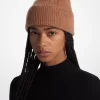 Ribbed Cashmere Beanie Hat