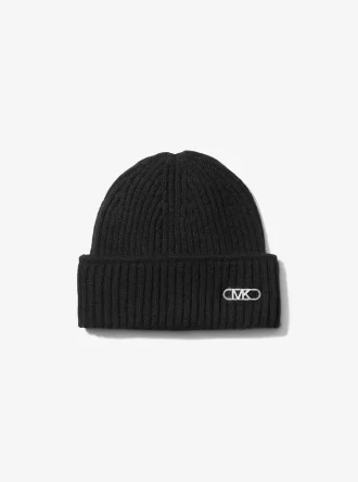 Ribbed Stretch Wool Beanie Hat