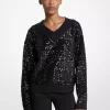 Sequined Cotton Blend Sweater Sequined Cotton Blend Sweater