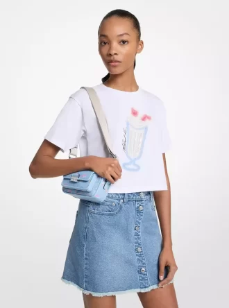 Sequined Graphic Cotton T-Shirt