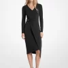 Stretch Matte Jersey Wrap Dress
