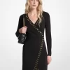 Studded Wrap Dress