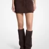 Suede Mini Skirt