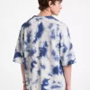 Tie Dye Wool and Cashmere Short-Sleeve Sweater