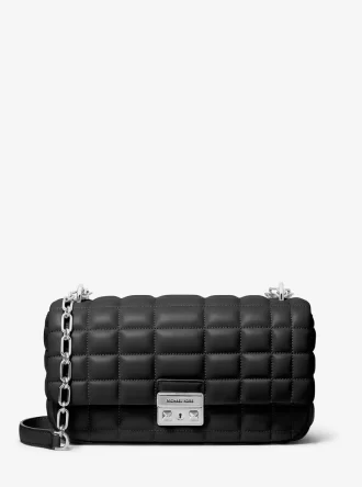 Tribeca Large Quilted Leather Shoulder Bag