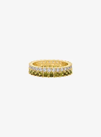 Two-Tone Double Pavé Ring