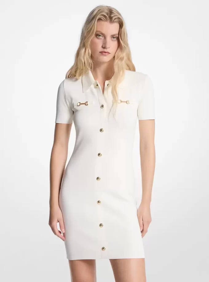 Viscose Blend Mini Dress