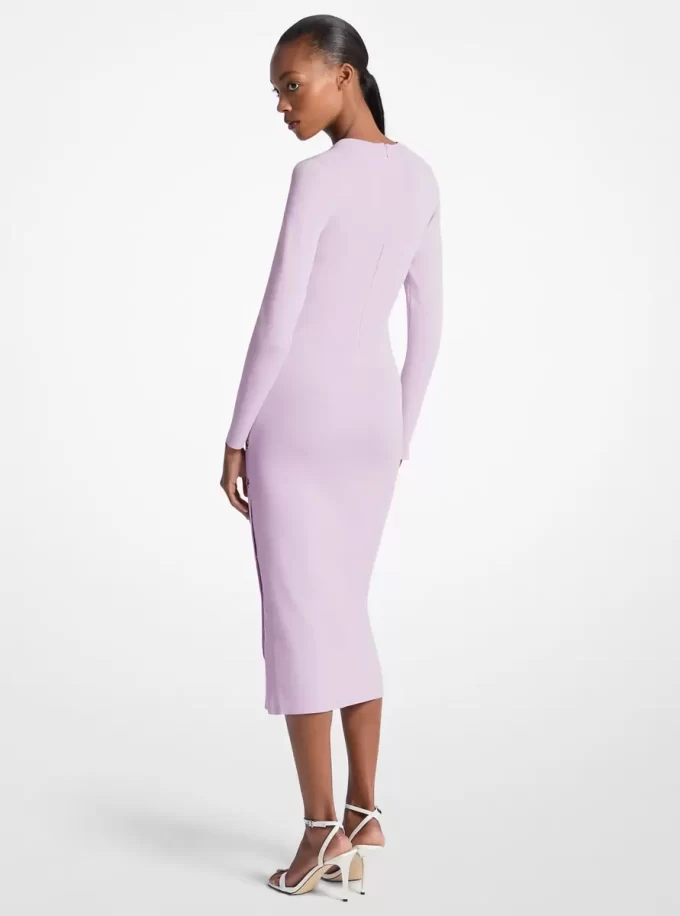 Viscose Blend Snap Dress