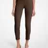 Viscose Blend Zip Pants