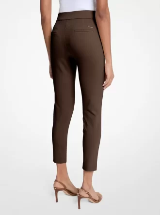 Viscose Blend Zip Pants