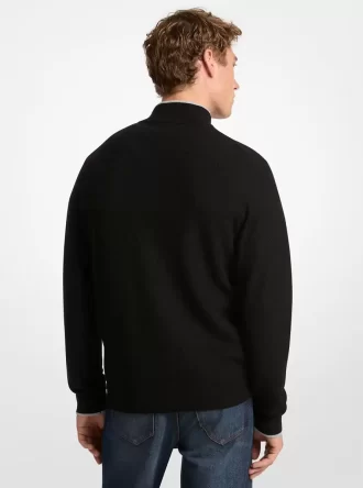 Wool Blend Quarter-Zip Sweater